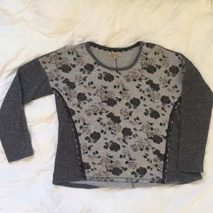 NWOT Floral Sweatshirt